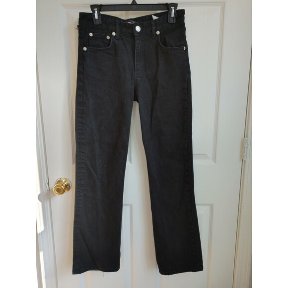 Zara + Denim Women's Size 4 straight Leg Black Jeans Style 09/10 - Picture 1 of 5